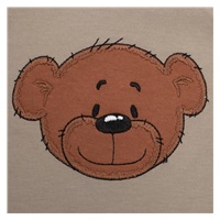 Niemowlęce bawełniane body z krótkim rękawem New Baby BrumBrum latte brown