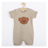 Niemowlęcy letni bawełniany pajac New Baby BrumBrum latte