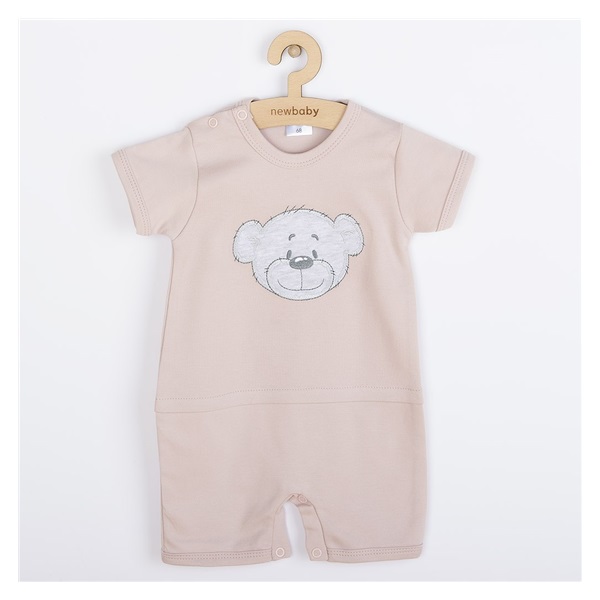 Niemowlęcy letni bawełniany pajac New Baby BrumBrum old pink