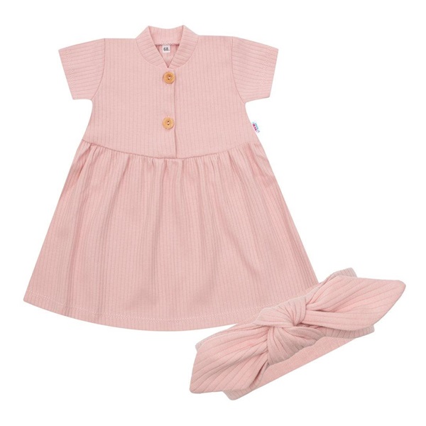 Niemowlęca bawełniana sukienka z opaską New Baby Practical