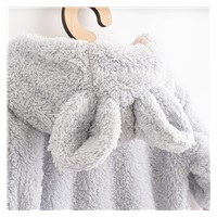 Luksusowy dziecięcy zimowy pajac New Baby Teddy bear szaro różowy