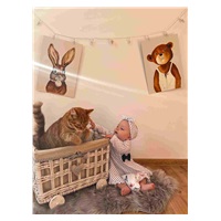 Niemowlęca bawełniana sukienka z opaską New Baby Teresa