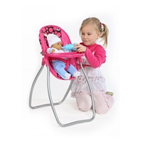 Krzesełko do karmienia i huśtawka 2w1 dla lalek Baby Mix Isabella