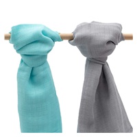 Pieluszki bawełniane New Baby 70x80 cm 2 szt szara, turkusowa