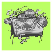 Talerz zjazdowy Baby Mix 60 cm MUSIC zielony