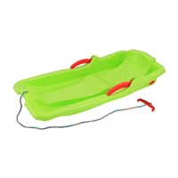 Sanki plastikowe z hamulcami Baby Mix KAROL zielone