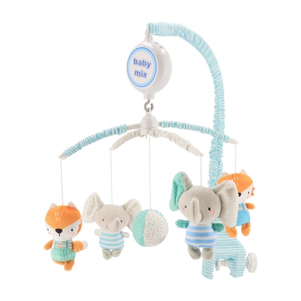 Karuzelka nad łóżeczko Baby Mix Słoniki i lisy