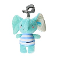 Pluszowa zabawka z pozytywką i klipsem Baby Mix Słonik