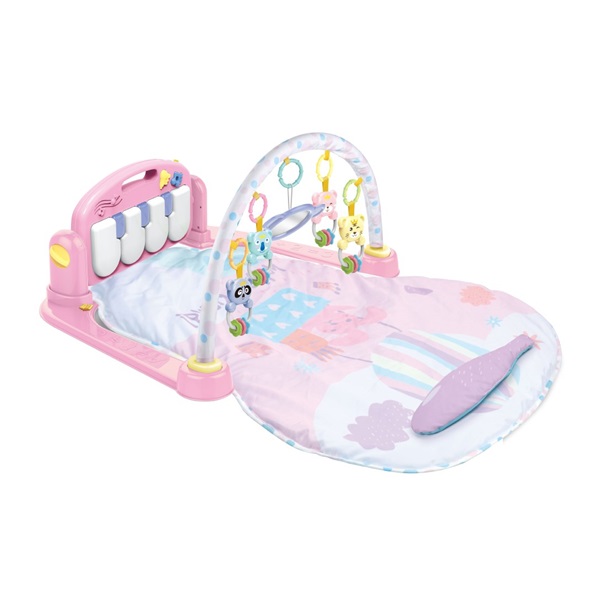 DRUGA JAKOŚĆ Edukacyjna mata z pianinkiem Baby Mix różowa