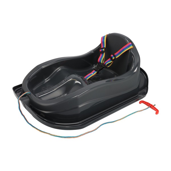 Sanki plastikowe z oparciem Baby Mix MINI szare