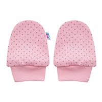 Bawełniany komplecik-buciki i rękawiczki New Baby Lovely w kropki