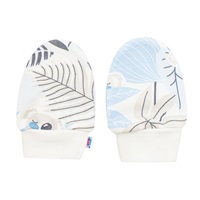 Bawełniany komplecik-buciki i rękawiczki New Baby Lovely niebieski