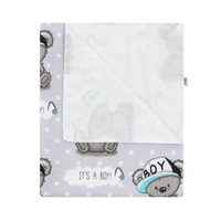 Flanelowa pieluszka podszyta ceratką New Baby boy