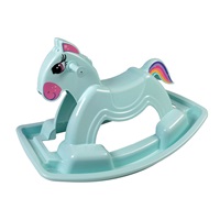 DRUGA JAKOŚĆ Koń na biegunach BAYO 92 cm niebieski