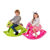 DRUGA JAKOŚĆ Koń na biegunach BAYO 92 cm niebieski