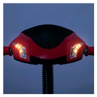 DRUGA JAKOŚĆ Dziecięcy rowerek trójkołowy z LED światłami Baby Mix Lux Trike czerwony