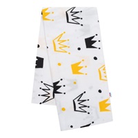 Pieluszka flanelowa z nadrukiem New Baby biała korona