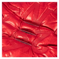 Luksusowy śpiworek z futerkiem New Baby czerwony