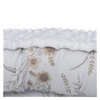 Luksusowe gniazdko z kołderką dla niemowlaka New Baby z Minki Kwiaty białe