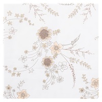 Dziecięcy kocyk z Minki New Baby Kwiaty biały 80x102 cm