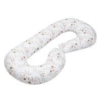 Poduszka do karmienia New Baby XL w kształcie C Kwiaty biała