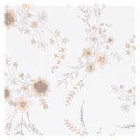 Klasyczny rożek wiązany New Baby Kwiaty biały