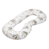 Poszewka na poduszkę do karmienia New Baby XL w kształcie C Słoniki biało szara