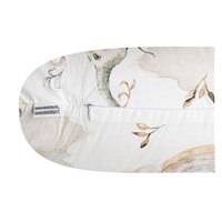 Poduszka do karmienia New Baby w kształcie C Słoniki biało-szara