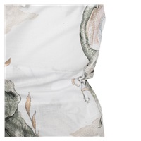 Klasyczny rożek wiązany New Baby Słoniki biało-szary