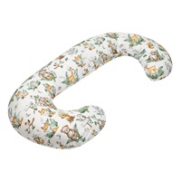 Poszewka na poduszkę do karmienia New Baby w kształcie C Zwierzątka biała