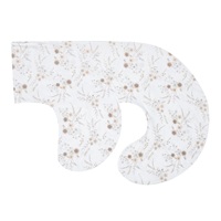 Poszewka na poduszkę do karmienia New Baby w kształcie C Kwiaty biała