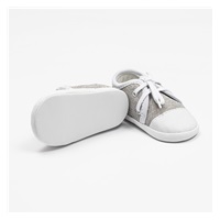 Paputki trampki niemowlęce New Baby jeans szary 0-3 m