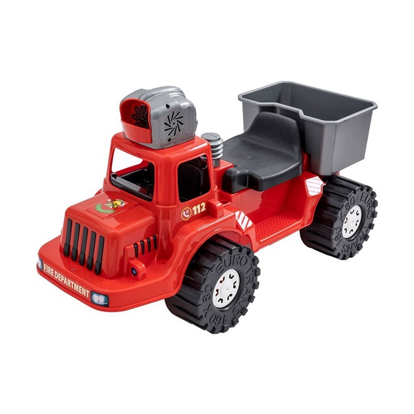 Dziecięcy jeździk Straz pożarna BAYO puszczający bańki mydlane 70 cm