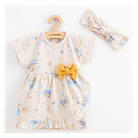 Niemowlęca bawełniana sukienka z opaską New Baby Wróżka