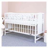 Łóżeczko dla dzieci New Baby POLLY białe