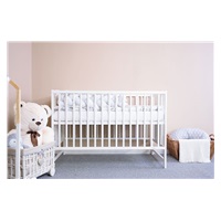 Łóżeczko dla dzieci New Baby POLLY Zebra białe