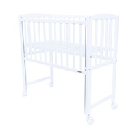 Łóżeczko dostawne New Baby MATEO 90x40 cm opuszczalny bok białe