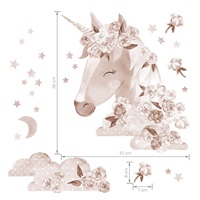 Naklejka na ścianę Boho unicorn