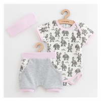 3-częściowy bawełniany zestaw na lato New Baby Perfect Summer cute bunny