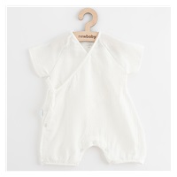 Letni muślinowy pajac dla niemowląt New Baby Soft dress beżowy