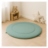 Muślinowa mata do zabawy dla niemowląt New Baby zielona