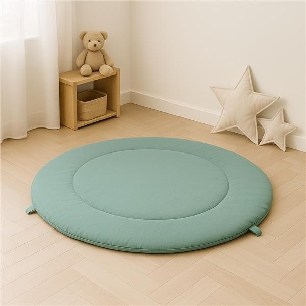 Muślinowa mata do zabawy dla niemowląt New Baby zielona