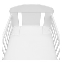 Muslinowý 2-częściowy zestaw do łóżeczka New Baby 90/120 cm biały