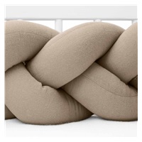 Muślinowy ochraniacz do łóżeczka warkocz New Baby beżowy