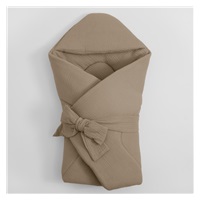 Muślinowy rożek z kapturkiem New Baby beżowy