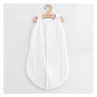 Śpiworek muślinowy dla niemowląt New Baby biały