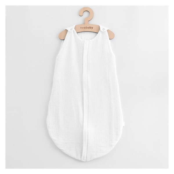 Śpiworek muślinowy dla niemowląt New Baby biały
