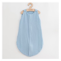 Śpiworek muślinowy dla niemowląt New Baby niebieski