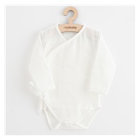 Niemowlęce&#32;muślinowe&#32;body&#32;z&#32;bocznym&#32;wiązaniem&#32;New&#32;Baby&#32;Soft&#32;dress&#32;beżowe