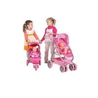 Sportowy wózek dla lalek PlayTo Olivie różowy